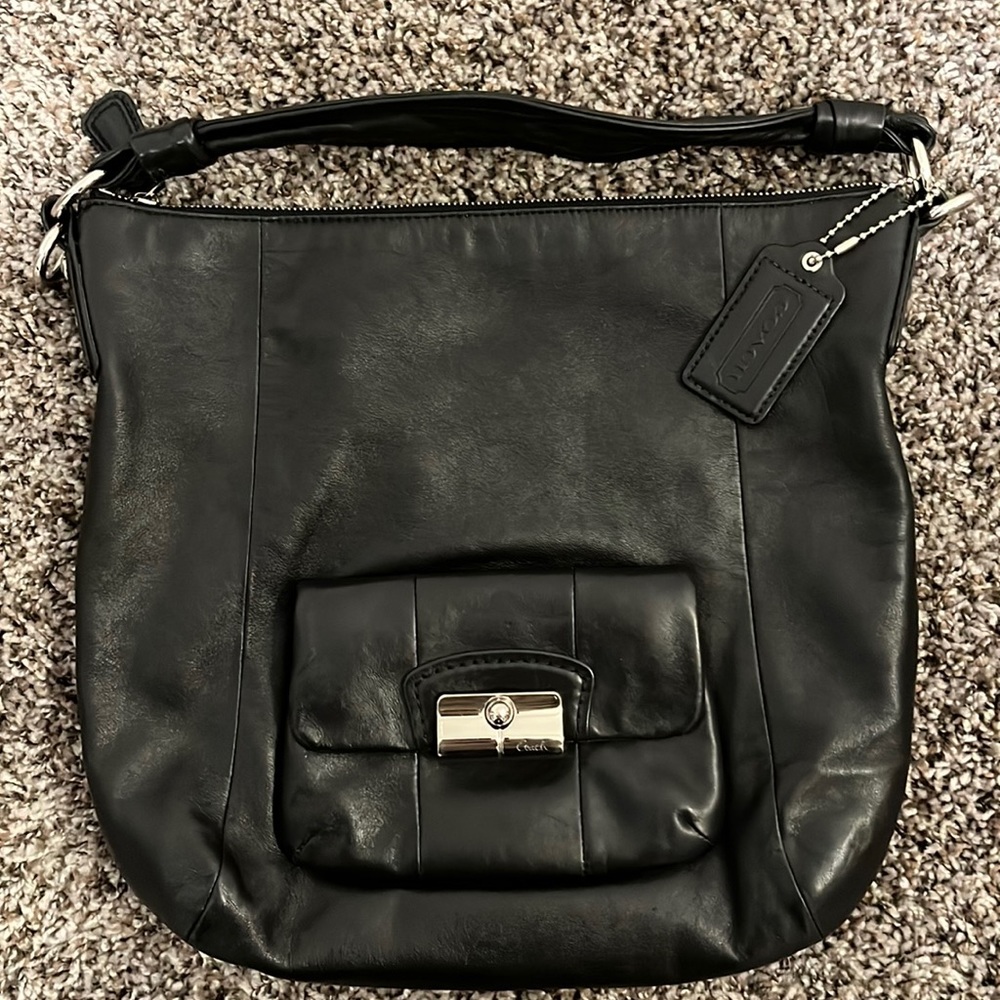 Coach Black Leather Handbag